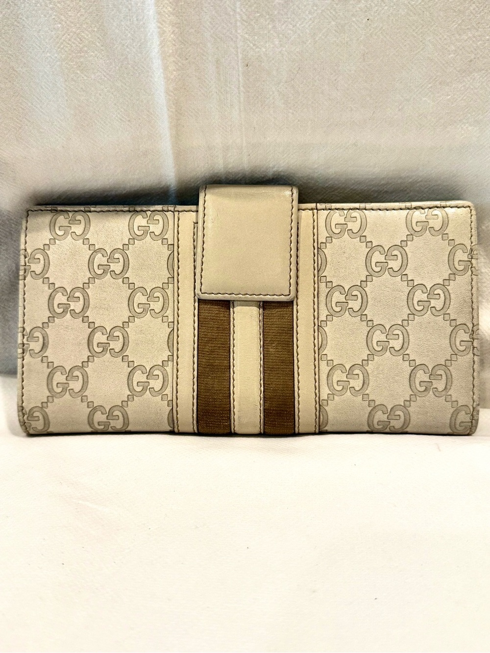 Authentic Vintage Gucci Guccissima Leather and Suede Continental Long Wallet - Picture 3 of 13